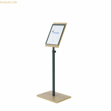 Abbildung von Rocada NAT0705 R070570 Infodisplay Holz, Eiche, Anthrazit A4 Anzahl der Fächer 1 Stück (B x H T) 400 1400 300 mm