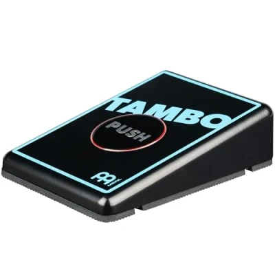 Abbildung von Meinl Percussion Stomp Box Tambourine Instrument Elektronisches Pedal Tamburin Soundeffekt Mit Ausgangsbuchse Aluminium, Mehrfarbig (STB4)
