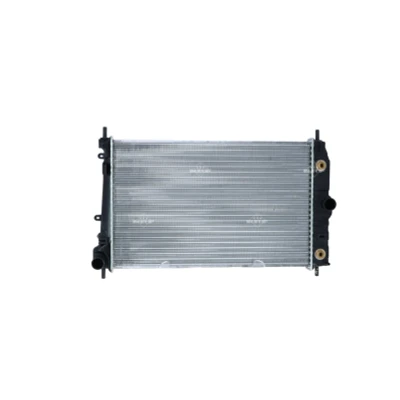 Abbildung von NRF 59129 Kühler, Motorkühlung Aluminium 670 435 34 Kühlrippen mechanisch gefügt