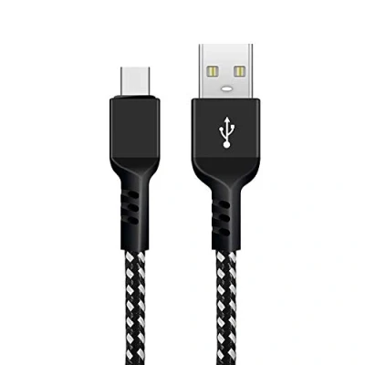 Abbildung von Maclean MCE482 USB zu Typ C Kabel Ladekabel 2m Fast Charge 5V/2.4A Datenkabel Schnellladekabel High Speed Nylon Geflochten Anschlusskabel Datenübertragung (USB 2m)