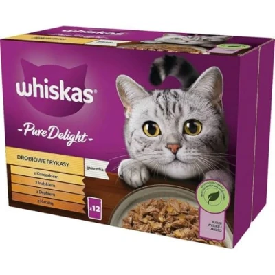 Abbildung von Whiskas Sasz Potr Pure Delight Drób 12x85g