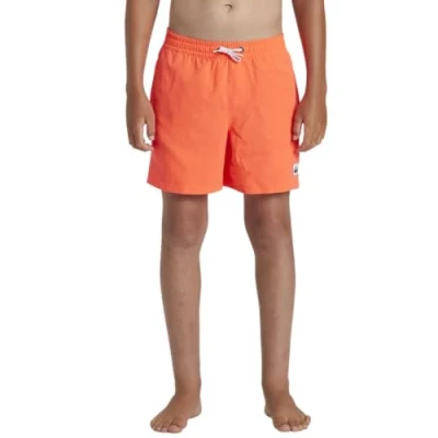 Abbildung von Quiksilver Everyday Solid Volley Badeshorts für Kinder, Größe: 128, Fiery coral