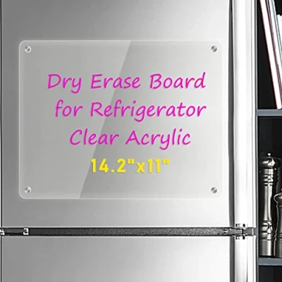 Abbildung von Kamehame trocken abwischbare Tafel für Kühlschrank, magnetische, transparentes Acryl Notizbrett, 36,1 x 27,9 cm