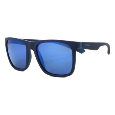 Abbildung von Polaroid Sonnenbrillen PLD 2141/S Matte Blue Azure/Blue 57/18/140 Unisex