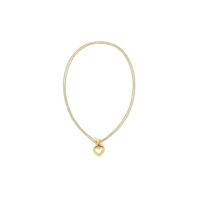 Abbildung von Tommy Hilfiger Toggle Heart Halskette goldcoloured, Damen, Größe: One Size, Gold coloured