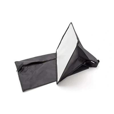 Abbildung von vhbw Softbox Blitz Diffusor kompatibel mit Nikon Speedlight SB N7, R200, 900, 910, 800 Blitz, Kamera Kunststoff Schwarz