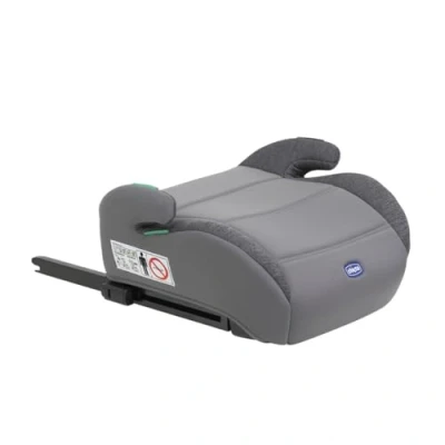 Abbildung von Chicco Quasar Fix i Size, Kinderautositz 7 12 Jahre (126 150 cm), Gewicht 23 36 kg, Gruppe 3, einfach einzubauen mit Isofix System, gepolsterten Armlehnen und komfortablem Sitz, Grau