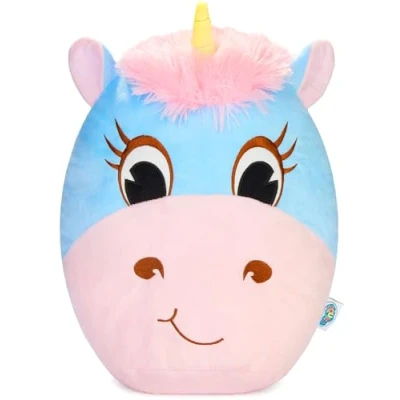 Abbildung von SQUISHBRUBIES Kuscheltier Enya das Einhorn 35 cm Stofftier Superweich (1 St., Blau und Rosa), Plüschtier zum Kuscheln, Verschenken Sammeln