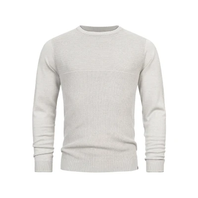 Abbildung von Indicode Jeans Inreign Strickpullover, Herren, Größe: Small, Lt grey mix