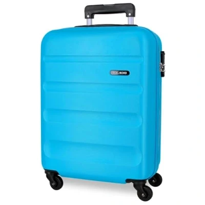 Abbildung von Roll Road Flex Kabinenkoffer Blau 38x55x20 cms Hartschalen ABS Kombinationsschloss 35L 2,5Kgs 4 Räder Handgepäck