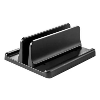Abbildung von GERUI Vertikaler Laptop Ständer,Vertikaler Ständer Platzsparender 3 in 1 Ständer， Aluminium Verstellbarer Notebook Ständer，mit thermischer Basis，Vertikale Klammer