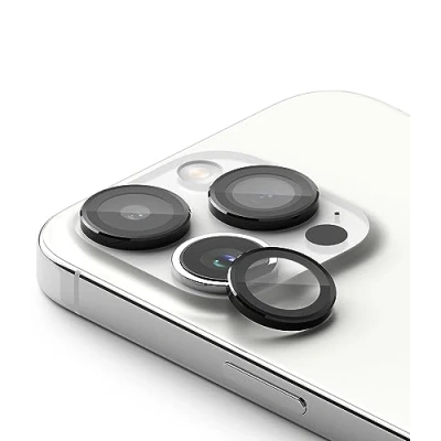 Abbildung von Ringke Camera Lens Frame Glass Kompatibel mit iPhone 15 Pro Max, Anti Kratzen Kamera Gehärtetes Glasschutz Individuell Glas Kameraschutz