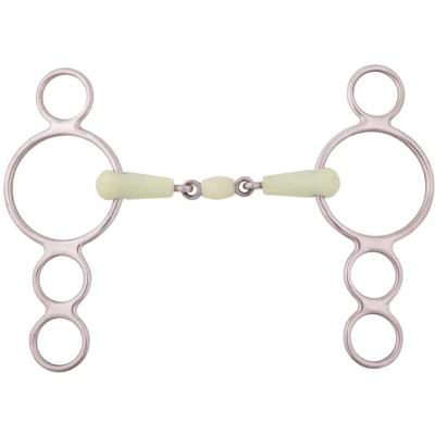 Abbildung von BR Unterlegtrense Apple Mouth Pessoa 4 Ring Edelstahl 18mm. 13,5 1 Farbe Grau