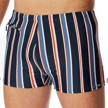 Abbildung von Schiesser Badehose MIT BEIN Badeshorts, Herren, Größe: Large, Nachtblau