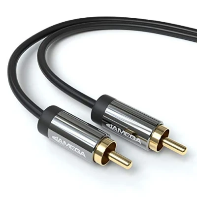 Abbildung von JAMEGA Subwoofer Kabel Cinch RCA Digitales Koaxial HiFi Audio 2x Kabel, CINCH, (100 cm)