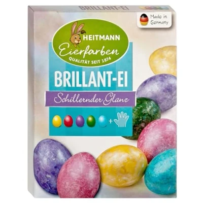 Abbildung von Heitmann Eierfarben Brillant Ei mit 5 flüssigen und 1 Glanz 30ML