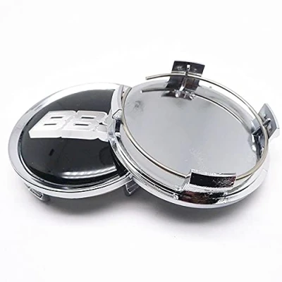 Abbildung von QUXING 4 Stück Radnabenkappen Nabendeckel, für BBS 74mm Auto Felgendeckel Zubehör Zierdeckel Emblem Logo Abzeichen Accessoires