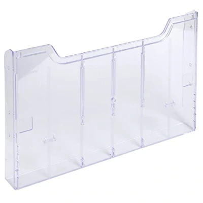 Abbildung von Exacompta 63858D Wandprospekthalter Exacryl DIN A4 quer 1 Fach zum selber zusammenstecken 26mm tief transparent