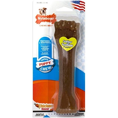 Abbildung von Nylabone Flexible Puppy Bone Souper Hundespielzeug Huhn 19.5x5.5x3...