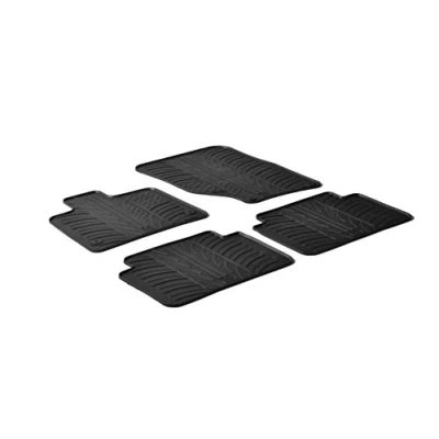 Abbildung von Gledring 0243 Fußmattensatz Gummi vorne und hinten 4 schwarz 750mm 550mm AUDI: Q7