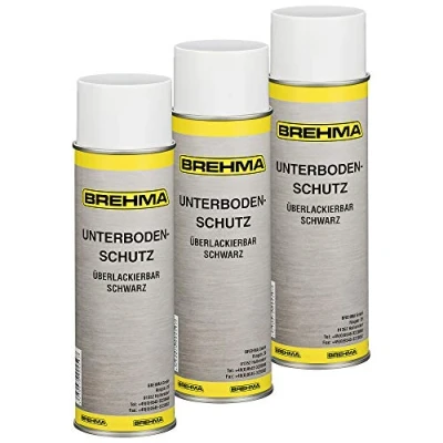 Abbildung von BREHMA 3X Unterbodenschutz Steinschlagschutz Spray schwarz 500ml überlackierbar
