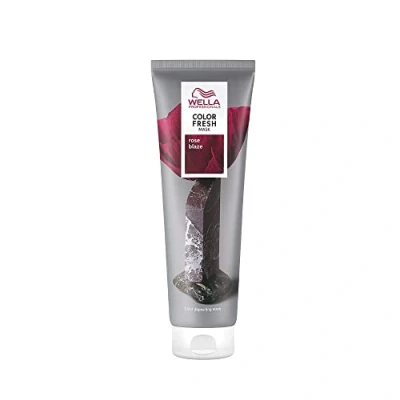 Abbildung von Wella Professionals Color Fresh Mask Rose Blaze Haarkur zum Beleben und Verändern der Haarfarbe pflegende Tönung mit Avocadoöl für mittelblondes aufgehelltes Haar 150 ml