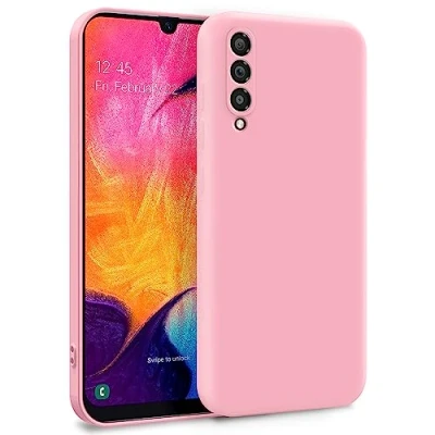 Abbildung von MyGadget Hülle für Samsung Galaxy A50 Zweilagige Handyhülle mit Kameraschutz Cover Innenfutter &amp; Silikon außen Rosa