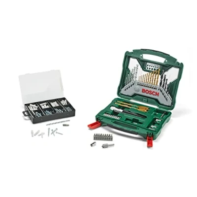 Abbildung von BOSCH Bohrer und Bit Set 50Ti X Line Zubehör + 173 tlg Befestigungsset