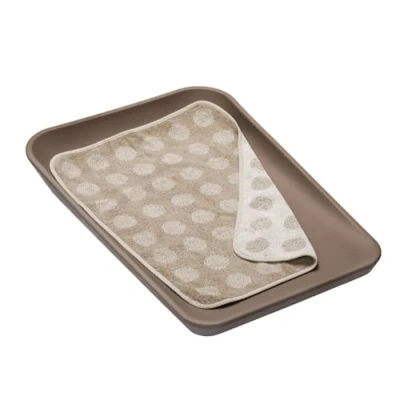 Abbildung von Leander Wickelauflage Matty mocca + Topper cappuccino