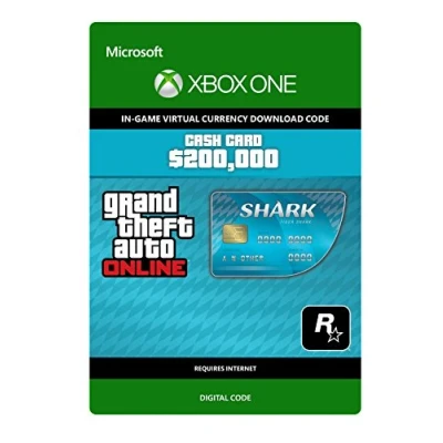 Abbildung von Grand Theft Auto Online GTA V Tiger Shark Cash Card 200,000 Dollars Xbox One Download Code
