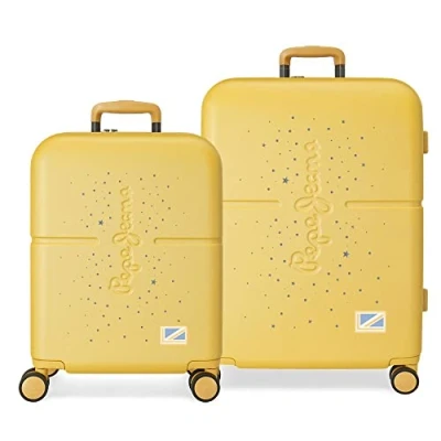 Abbildung von Pepe Jeans Jane Koffer Set, 48 x 70 28 cm, gelb, 48x70x28 cms, Kofferset