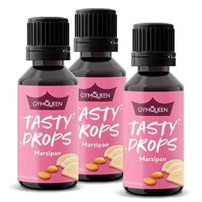 Abbildung von GymQueen Tasty Drops, Marzipan, 3x30ml, Flavour Drops ohne Kalorien