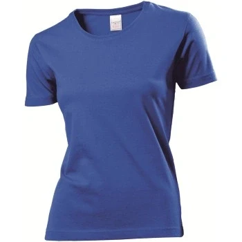 Abbildung von Stedman Classic Women T shirt Royalblau Baumwolle Small Damen