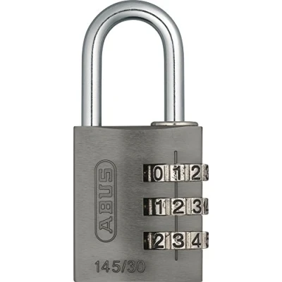 Abbildung von Abus Zahlen Vorhängeschloss 145/30 Titan B/DFNLIESP 6cm Grau