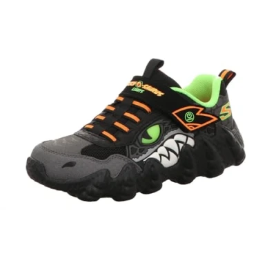 Abbildung von Skechers Skechosaurus Lights Sneaker low Black/lime/orange für Kinder, Größe: 29, Schuhe