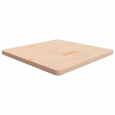 Abbildung von vidaXL Tischplatte Quadratisch Massivholzplatte Eichenplatte Holzplatte Platte Ersatztischplatte für Esstisch 80x80x4cm Eichenholz Unbehandelt