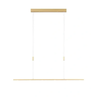 Abbildung von Quitani LED Pendellampe Tolu, Länge 139 cm, messing