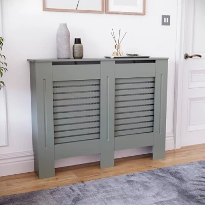Abbildung von Vida Designs Kommoden &amp; Sideboards, Mitteldichte Holzfaserplatte, Grau, Mittel