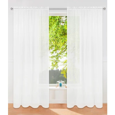Abbildung von my home Gardine &quot;Dolly&quot;, (1 St.), transparent, Stangendurchzug, gewebt, gemustert, verschiedene Größen