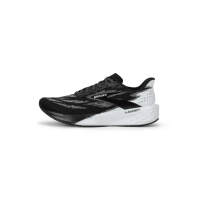 Abbildung von Brooks Launch 11 Laufschuh Straße, Herren, Größe: 42.5, Black white Schuhe