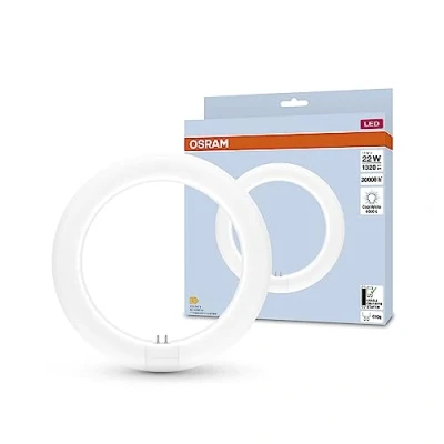Abbildung von OSRAM LED TUBE T9C EM 22, ringförmige Röhre, 11W, 1320lm, 4000K, kaltweißes Licht, Alternative für klassische T9 Leuchtstofflampen, lange Lebensdauer, geringer Energieverbrauch
