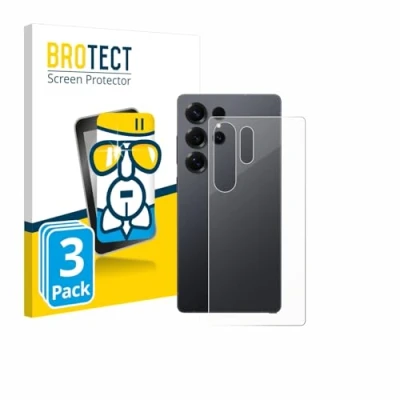 Abbildung von BROTECT Schutzglas für Samsung Galaxy S25 Ultra (Rückseite) (3 Stück) Schutzfolie Panzer Folie Glas [Extrem Kratzfest 9H, Anti Fingerprint,