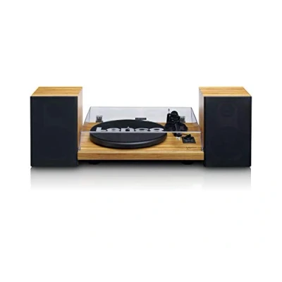 Abbildung von Lenco LS 500OK Plattenspieler (elektrisch, 60W RMS externe Holzlautsprecher, 33/45 U/min und Bluetooth Streaming)