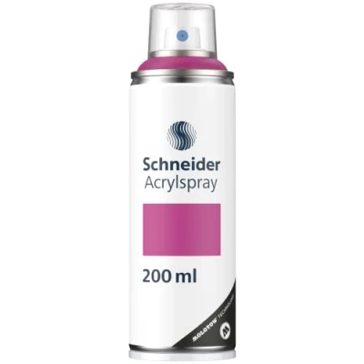 Abbildung von Schneider Paint It 030 Supreme DIY Acryllack (hochdeckende Sprühfarbe, UV beständig, 200 ml, Acrylspray für fast alle Untergründe) violet matt
