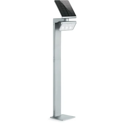 Abbildung von steinel LED Solarleuchte XSolar GL S, fest integriert, warmweiß, höhenverstellbar, 150 lm, 140 Bewegungsmelder, 5 m Reichweite, Grundlicht