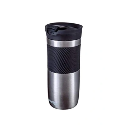 Abbildung von Contigo Thermobecher Byron Snapseal, Edelstahl Isolierbecher, Kaffebecher to go, auslaufsicher, spülmaschinenfester Deckel BPA frei, 470 ml, 1 Stück (1er Pack)