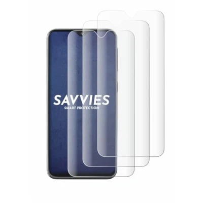 Abbildung von Savvies 4 Stück Full Screen Schutzfolie für Samsung Galaxy A20e Cover Displayschutz Folie [3D Curved, Transparent, Anti Fingerabdruck]