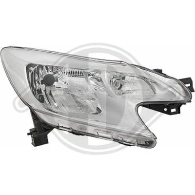 Abbildung von DIEDERICHS 6036080 Scheinwerfer rechts H4 ohne Stellmotor für LWR NISSAN: Note II Hatchback