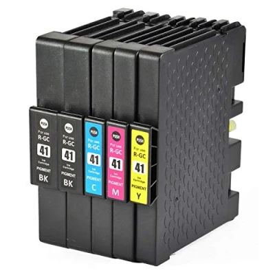Abbildung von Bergsan 5 Druckerpatronen kompatibel für Ricoh Aficio GC 41 XL SG2100N SG3100SNW SGK3100DN SG3110DN SG3110DNW SG3110SFNW SG3120BSFNW SG3120BSF SG7100DN