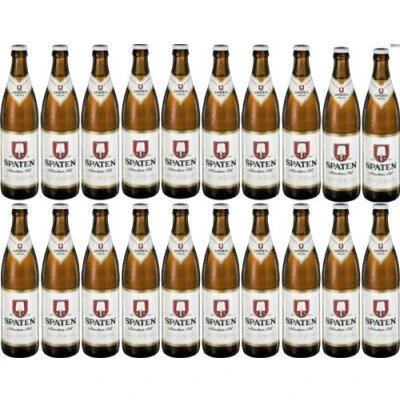 Abbildung von 20 x Spaten Münchner hell 0,5 L 5,2% Alkohol Originalkiste